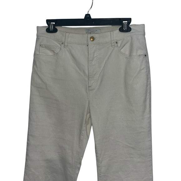 Ann Taylor Weekend Winter White Boot Corduroy Pants SIze 6 - Picture 7 of 13